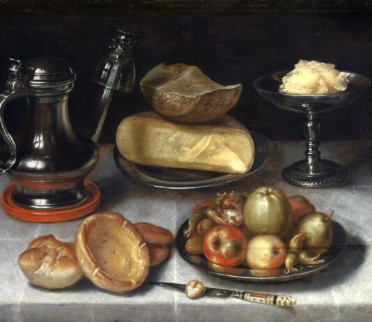 Frans Hals Museum – Hollandse meesters uit Boedapest Floris van Dyck – Banket met kan, fruit en kaas, 1615/20 Szépmüveszéti Múzeum, Boedapest .