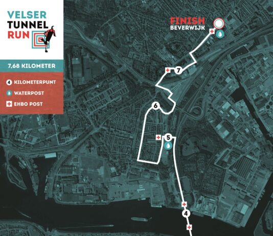 Parcours Velsertunnel Run bekend
