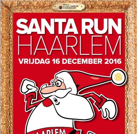 Al meer dan 1000 aanmeldingen voor de Santa Run Haarlem