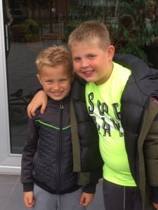 Jayden en Johny. Ingezonden foto, met toestemming van de ouders gepubliceerd.
