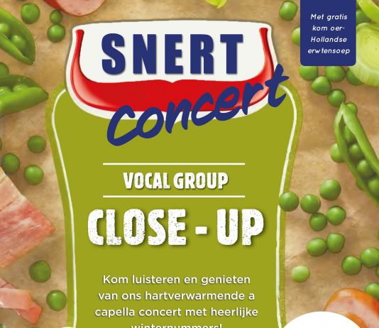 Vocal group Close-Up geeft Snertconcert in Spaarndam