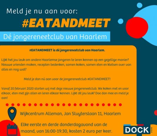 Meld je aan voor #EatandMeet, dé jongereneetclub van Haarlem
