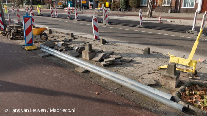 Stock wegwerkzaamheden Haarlem Rijksstraatweg