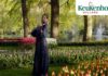 Violiste Rosanne Philippens speelt de zon tegemoet in Keukenhof