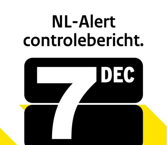 NL-Alert controlebericht op 7 december