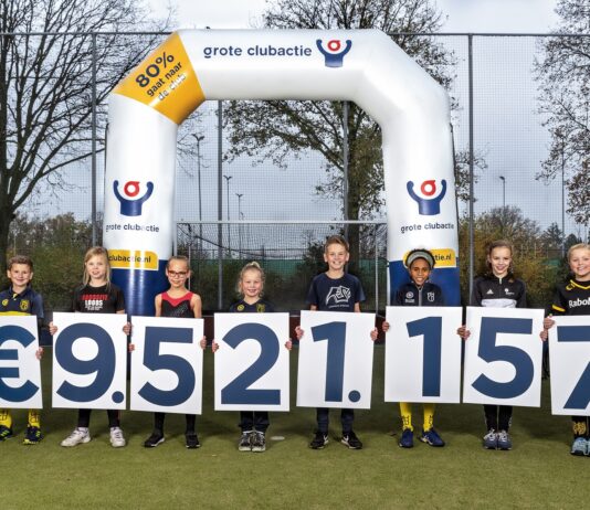 Clubs uit Haarlem halen € 107442 op met Grote Clubactie 2020 Kinderen onthullen de totaalopbrengst van de Grote Clubactie 2020 in Sportpark Drunen.