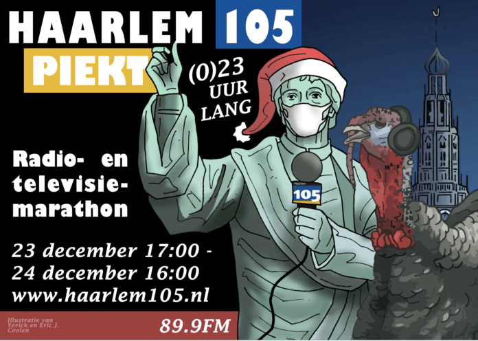 Poster kerstmarathon Haarlem105 Eric J Coolen