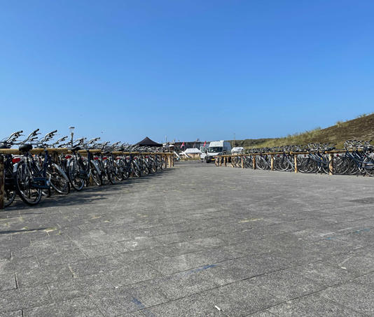 8% van de F1 bezoekers maakte gebruik van duurzaam Park & Bike concept van Startup MOBIAN Ingezonden foto.