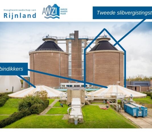 Renovatie voor slibvergistingstoren afvalwaterzuivering Haarlem Waarderpolder