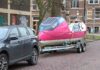 NEST/ stelt tijdelijke ruimte beschikbaar voor onderhoud aan roeiboot van Team Nedurance Ingezonden foto.