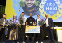 Student Sportkunde Imrane Aboulhadi is dé Hbo Held 2022 Fotografie: Henriëtte Guest