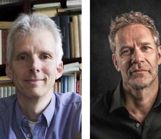 Kennemer Boekhandel: Dik van der Meulen en Arthur Umbgrove in gesprek over hun boeken Auteursfoto’s: Lionne Hietberg (van der Meulen) en Krijn van Noordwijk (Umbgrove). Ingezonden foto.