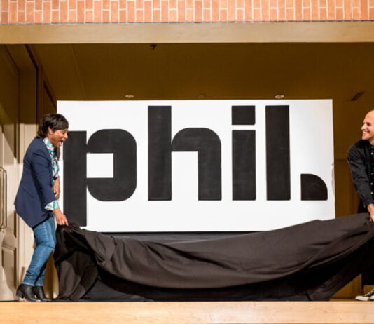Philharmonie wordt PHIL Edsilia Rombley en Milow onthullen nieuw logo. Fotografie: Peter van Heun.