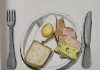 Wedstrijd voor amateur schilders/tekenaars: Aan tafel! Schets ontbijtje - Hans van Leuven.