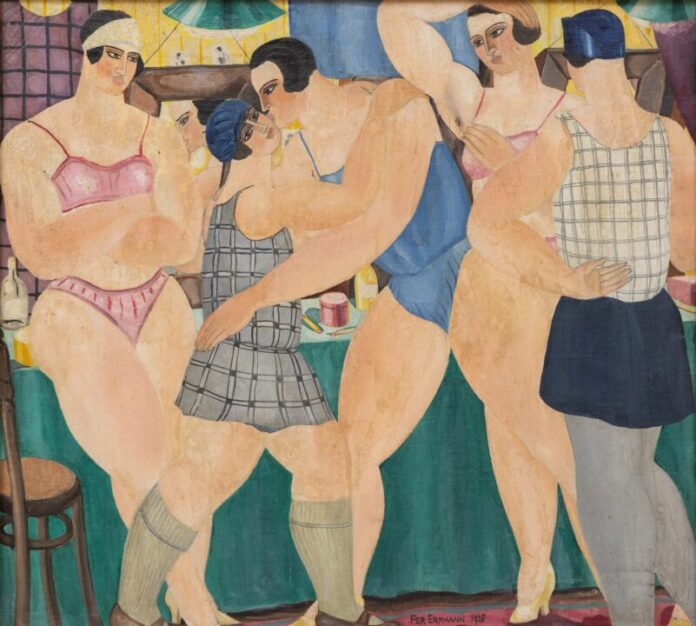 Ferdinand Erfmann, Kleedkamer, 1928, Frans Hals Museum, Haarlem.