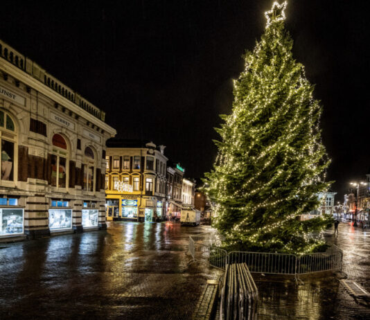 Kerstboom op Grote Markt in Haarlem Kerstboom 2021. Toussaint Kluiters - United Photos's. Ingezonden foto gemeente Haarlem.