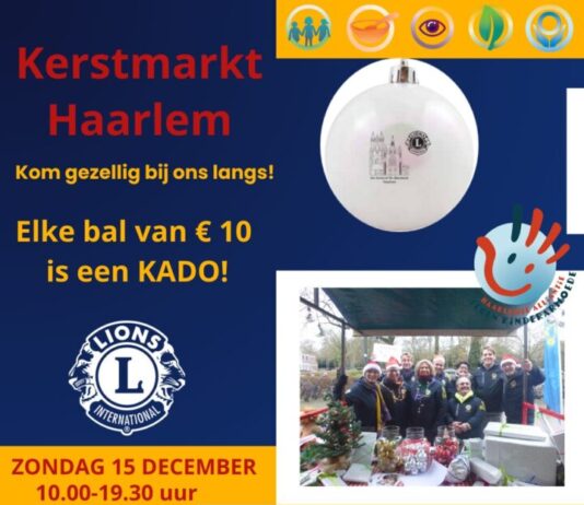 Lionsclub Haarlem over den Duin op de Haarlemse Kerstmarkt – Steun de kerstactie voor kinderen!
