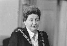 Oud-burgemeester Elizabeth Schmitz overleden Oud-burgemeester van Haarlem Elizabeth Schmitz. Rob Bogaerts (ANEFO), CC0, via Wikimedia Commons.