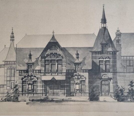 Brongebouw – Opkomst en ondergang van een Haarlems kuuroord Voorgevel Brongebouw. Collectie Verwey Museum Haarlem