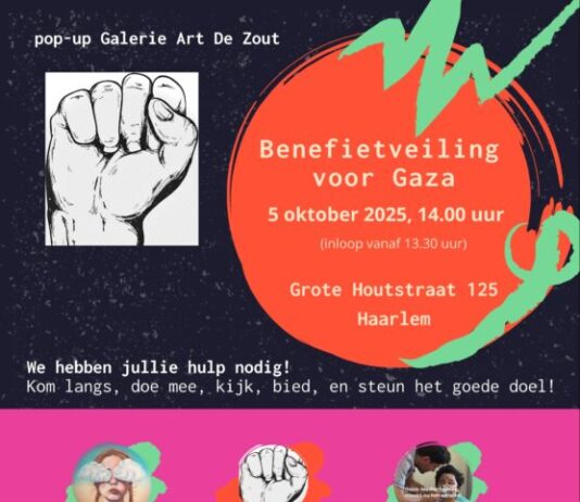 Benefietveiling voor medische noodhulp Gaza bij Art De Zout
