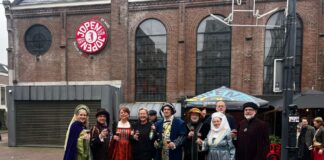 Stad, cultuur en ondernemers vieren uitgebreid 780 jaar Haarlem Presentatie Jopen exclusieve Koyt. Fotografie: Lisanne Gersjens.