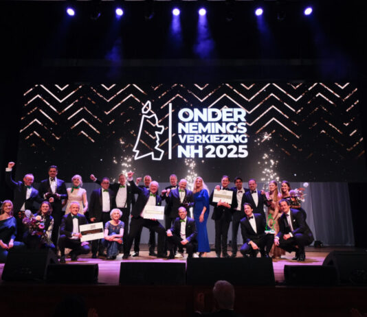 Dit zijn de finalisten voor de Ondernemingsverkiezing Noord-Holland 2026 Groepsfoto van alle winnaars van de Ondernemersverkiezing NH 2025.