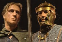Lezing over Noord-Holland in de Romeinse tijd in het Archeologisch Museum Haarlem Afbeelding mensfiguren Romeinse tijd Huis van Hilde.