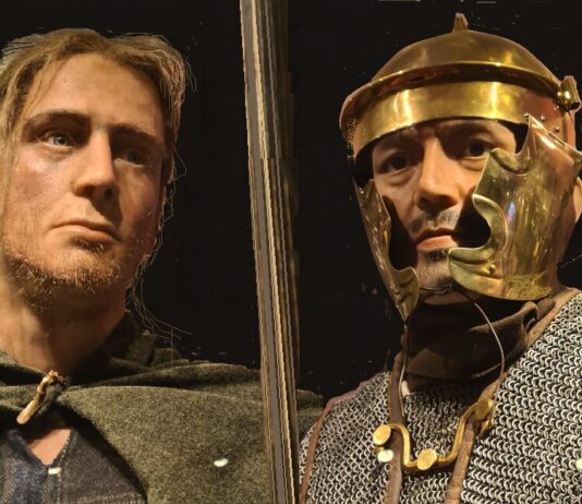 Lezing over Noord-Holland in de Romeinse tijd in het Archeologisch Museum Haarlem Afbeelding mensfiguren Romeinse tijd Huis van Hilde.