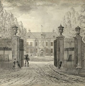 Nieuwe tentoonstelling Living Mesh – A World Beyond Linnaeus – Verwey Museum Haarlem Hendrik Tavenier, De Hartekamp te Heemstede, 1773, tekening op papier, collectie Noord-Hollands Archief