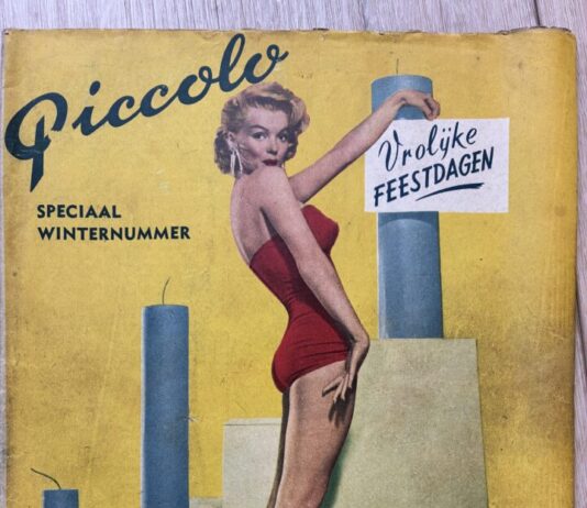 Spaarnwouderstraat verandert in Marilyn Monroe Boulevard Piccolo Weekblad - 27-12-1953 - collectie en foto Hans Goes.
