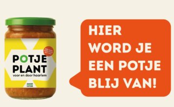 Haarlem Food Future deelt gezonde en gratis maaltijden uit op het Marsmanplein Potje Plant.