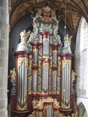 Genieten van wereldklasse: Lunchconcerten op het beroemde Müller-orgel gaan weer van start Müllerorgel Bavo Haarlem - fotografie Chris en Jurriaan Hoefsmit.