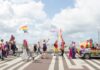 Ruth Jacott hoofdact tijdens jubileumeditie Pride at the Beach Pride at the beach. Fotografie: Emma Odijk.