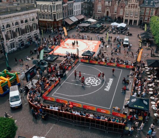 Winnaars bekend tijdens spectaculaire 3×3 PRO Cup van 3X3 Unites op de Grote Markt in Haarlem Rabo 3x3 Pro Cup stop 2 in Haarlem op de Grote Markt. Fotografie: Dušan Jocić.
