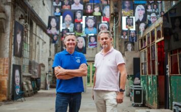 Expositie ‘Ik zie jou!’ toont bijzondere ontmoetingen tussen Haarlemmers en nieuwkomers 3. Ruben Timman (links) en Herman Stomphorst (rechts). Foto: Stem in de Stad