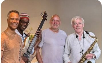 Haarlemse jazzformatie SPOOR-FOUR trapt nieuw seizoen af in Café Sligting Spoor-Four. Ingezonden foto.