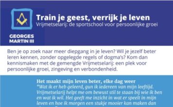 Maak kennis met de vrijmetselarij tijdens open avond van Loge Georges Martin III