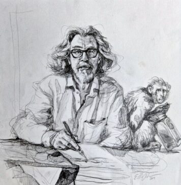 Haarlemse gezichten komen tot leven in Verwey Museum Haarlem The monkey and the muse (Paul Rooyackers).