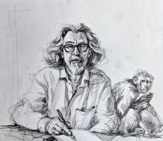 Haarlemse gezichten komen tot leven in Verwey Museum Haarlem The monkey and the muse (Paul Rooyackers).